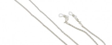 Αλυσίδα Γυαλιών Λεπτή Στρογγυλή Ασημί