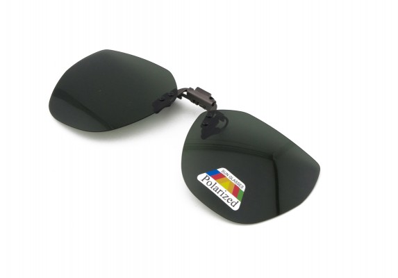Clip On Flip Up Cat Eye Green