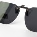 Clip On Flip Up Cat Eye Gray