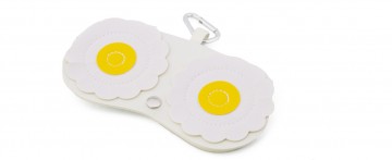 Κρεμαστή Θήκη Γυαλιών Λευκή Cute Portable 