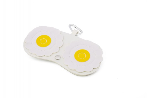 Κρεμαστή Θήκη Γυαλιών Λευκή Cute Portable 