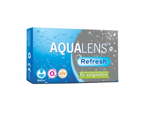 AQUALENS REFRESH FOR ASTIGMATISM Μηνιαίοι Φακοί Αστιγματισμού 3 Φακοί
