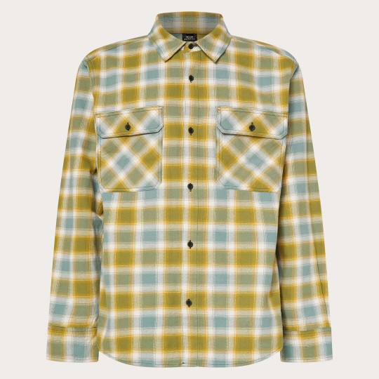 OAKLEY 90S PLAID LS SHIRT FOA407127 9VX PACIFIC/MIST/SULFID CHECK
