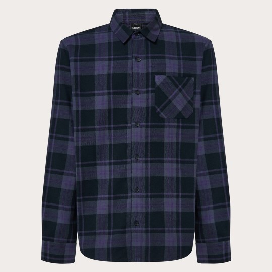 OAKLEY PODIUM PLAID LS FLANNEL FOS402573 9QX BLACK/GRAPHITE/AMETHYST