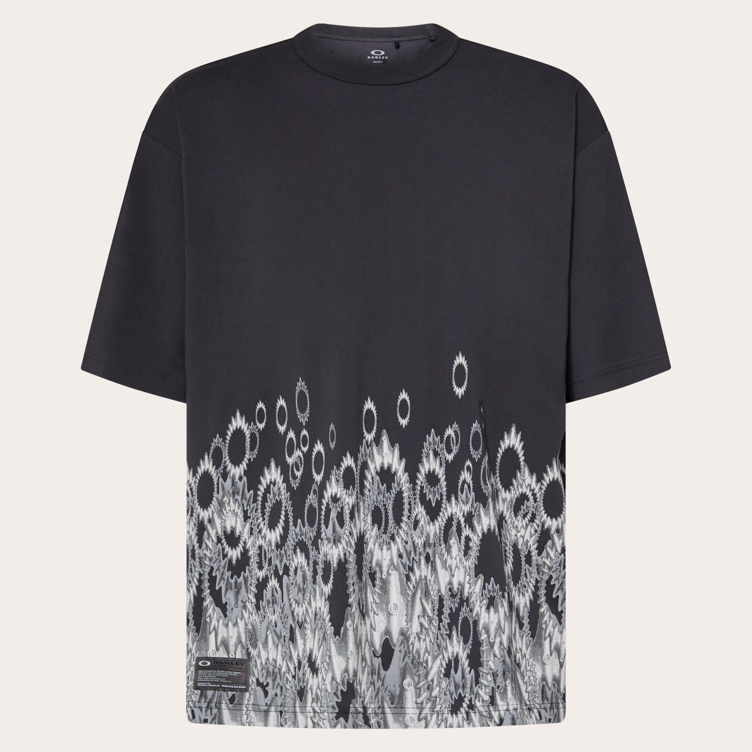 OAKLEY FGL OVERSPRAY TEE 6.0 FOA408800 00G BLACK PRINT