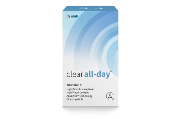 CLEAR ALL DAY Μηνιαίοι φακοί επαφής μυωπίας, υπερμετρωπίας 6 φακοί