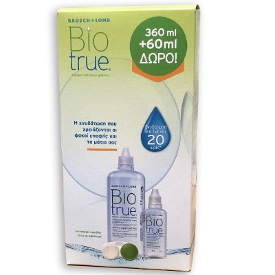 BAUSCH & LOMB BIOTRUE Υγρό Φακών Επαφής 360ml & 60ml