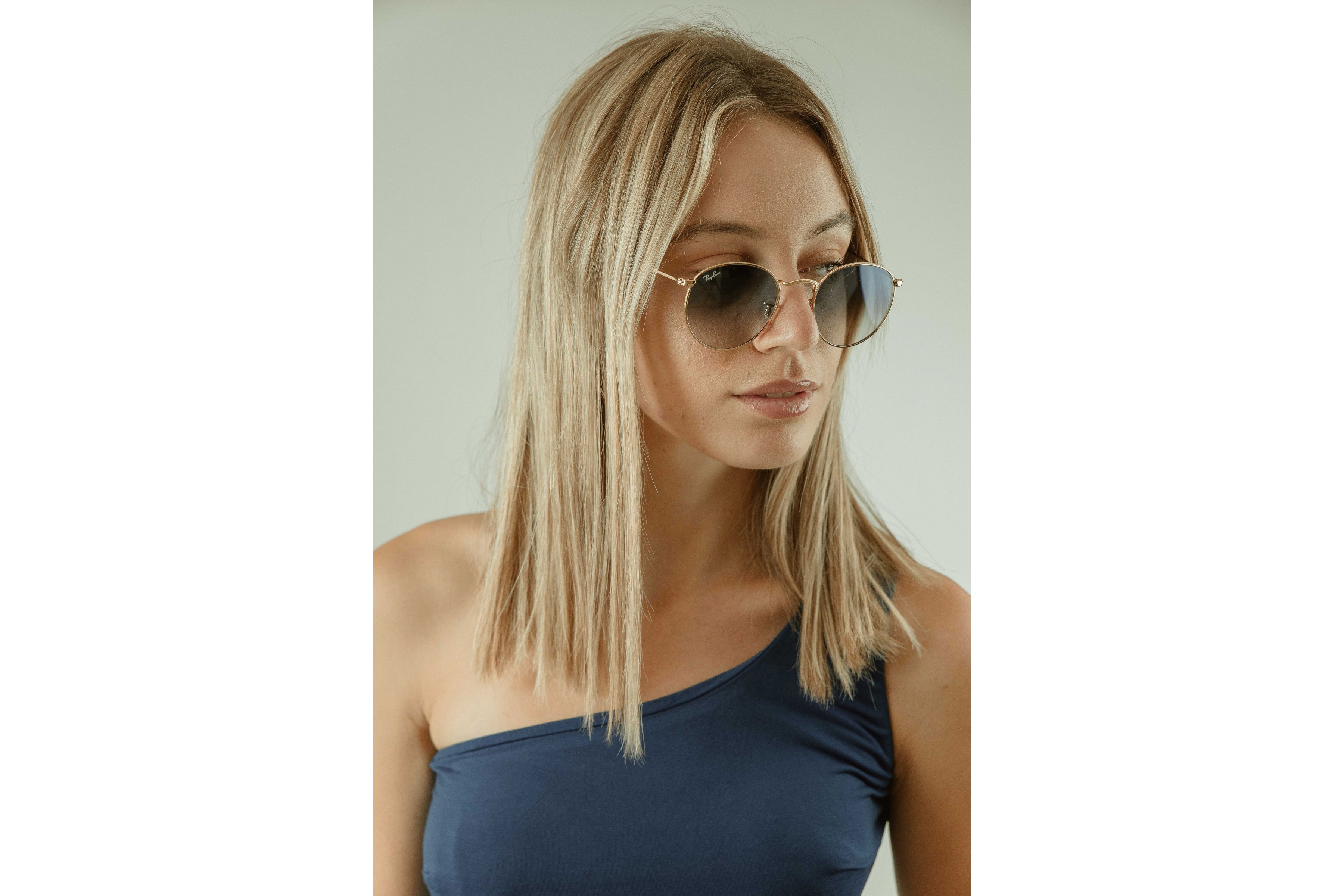 RAY BAN RB 3447N ROUND METAL 001/3F