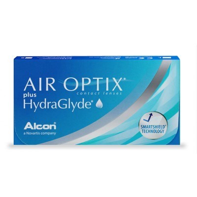Air Optix Plus Hydraglyde Μυωπίας-Υπερμετρωπίας Μηνιαίοι 3τμχ