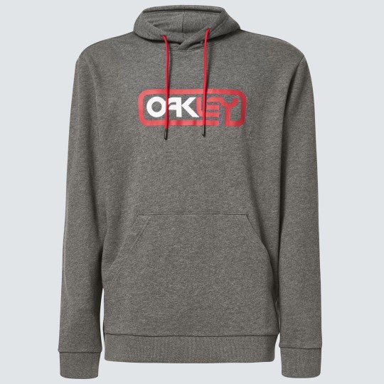 OAKLEY LOCKED IN B1B PO HOODIE FOA403683-27B NEW ATHLETIC GREY