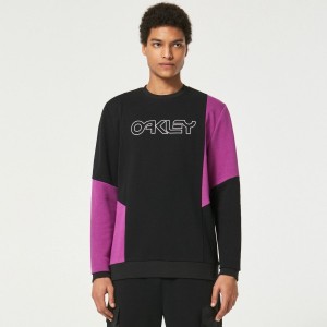 OAKLEY THROWBACK CREW SWEATSHIRT F0A403677-02E BLACKOUT