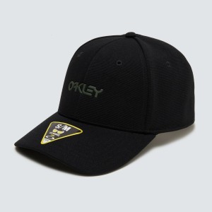 OAKLEY 912209-02E 6 PANEL STRECH METALLIC HAT BLACKOUT