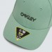 OAKLEY 912209-7AN 6 PANEL STRECH METALLIC HAT NEW JADE