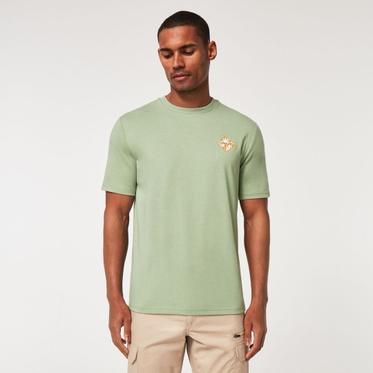 OAKLEY FOA404419-7AN DECO PALMS B1B TEE NEW JADE