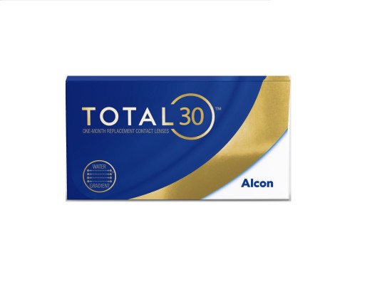 Total 30 Μηνιαίοι Φακοί Επαφής Σιλικόνης Υδρογέλης με UV Προστασία 3 φακοί