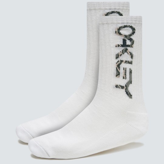 OAKLEY B1B SOCKS 2.0 FOS900277 100 Αθλητικές Κάλτσες Λευκές 3 Ζεύγη