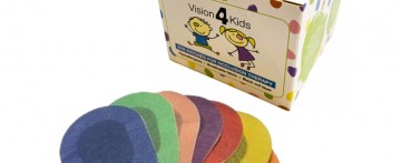VISION4KIDS Αυτοκόλλητα Οφθαλμικά Επιθέματα για Παιδιά 10τμχ Διάφορα χρώματα