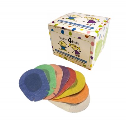 VISION4KIDS Αυτοκόλλητα Οφθαλμικά Επιθέματα για Παιδιά 10τμχ Διάφορα χρώματα