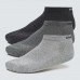OAKLEY SHORT SOLID SOCKS FOS900351 29A Αθλητικές Κάλτσες Γκρι 3 ζεύγη