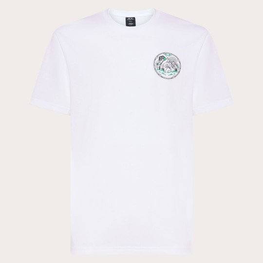 OAKLEY FOA405467 100 RINGS MOUNTAIN TEE Ανδρικό T-Shirt Κοντομάνικο Λευκό
