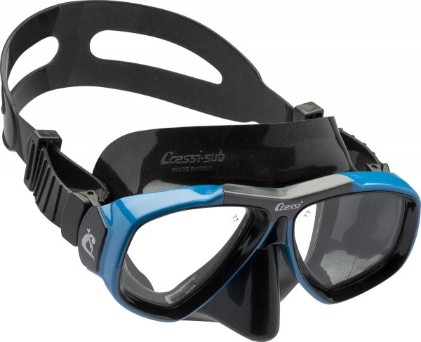 CRESSI FOCUS MASK BLACK/BLUE Καταδυτική Μάσκα Μαύρο/Μπλέ